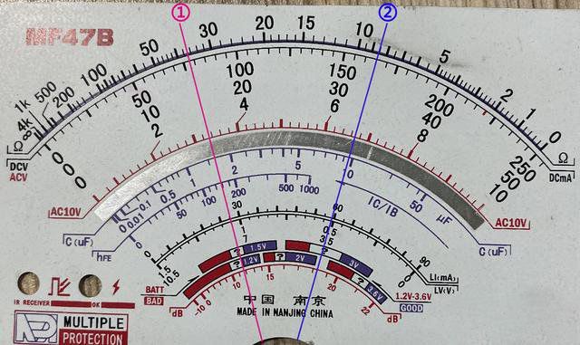 一分鐘教你指針式萬(wàn)用表如何讀數(shù)（圖解）