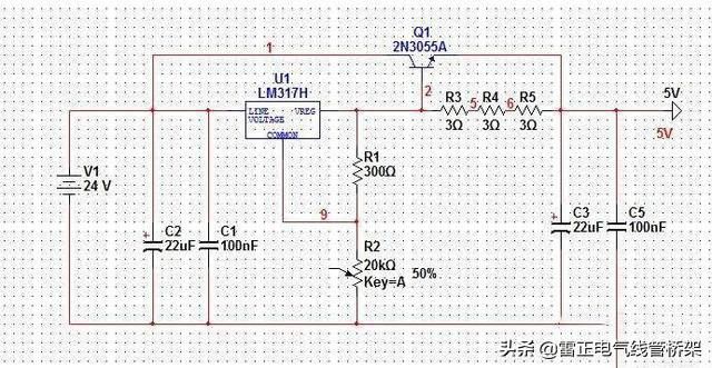 LM317擴流應(yīng)用電路