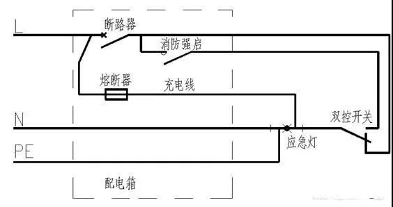 消防應急照明燈具的常亮火線怎么接？