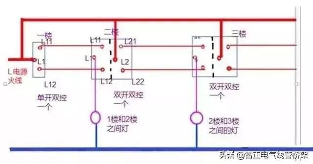 教你一盞燈連接三個開關(guān)，30種常見照明連接方法