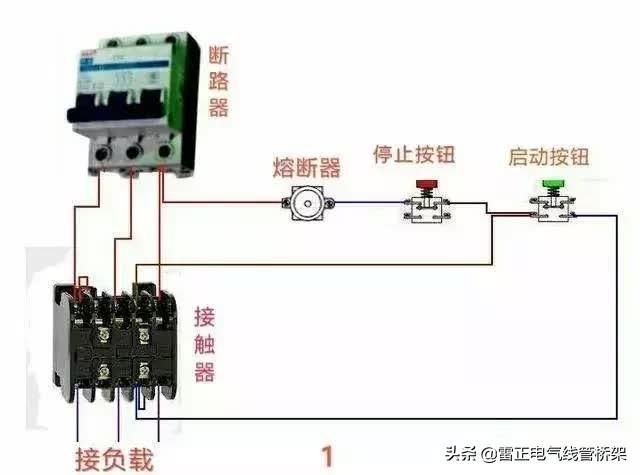 常用交流接觸器實(shí)物接線彩圖，簡單明了，一目了然，建議收藏