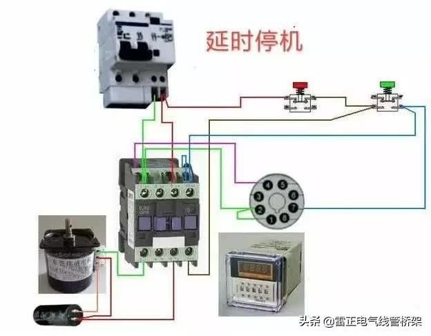 常用交流接觸器實(shí)物接線彩圖，簡單明了，一目了然，建議收藏