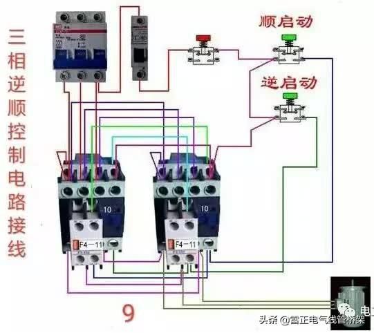 常用交流接觸器實(shí)物接線彩圖，簡單明了，一目了然，建議收藏