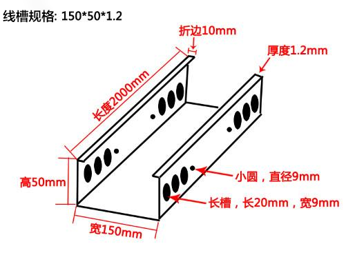 線槽規(guī)格示意圖片