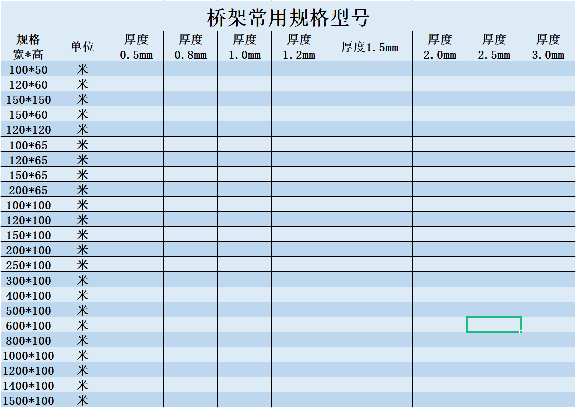 橋架有什么規(guī)格